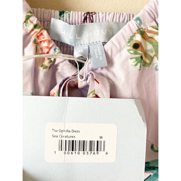 NWT HILL HOUSE HOME The Ophelia Dress in Sea Creatures Print M - Picture 8 of 10